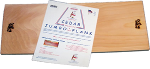 Jumbo Cedar Planks - 4 pack